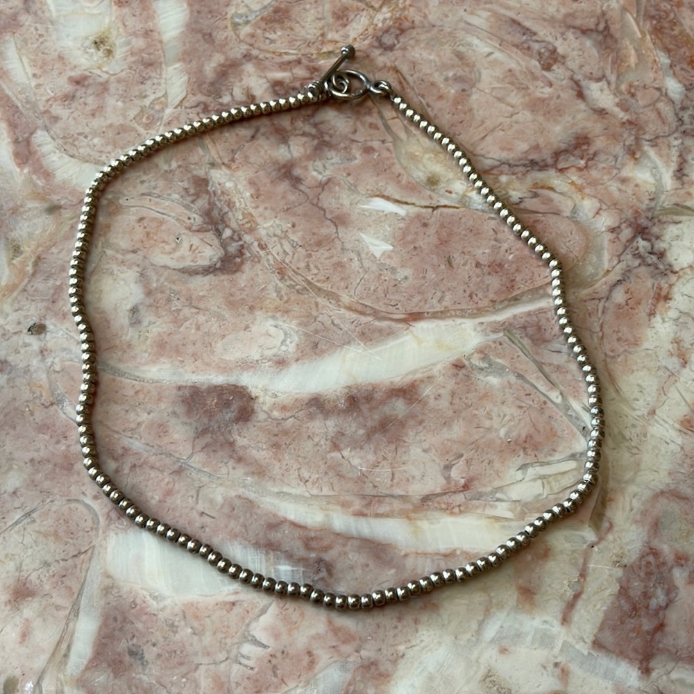 Silver Chain Choker Necklace